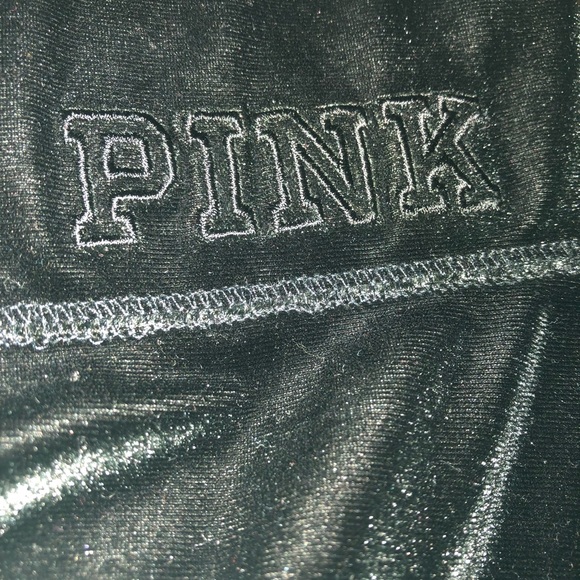 BNWT Pink VS Black Velvet Hoodie & Leggings Outfit - Picture 2 of 8